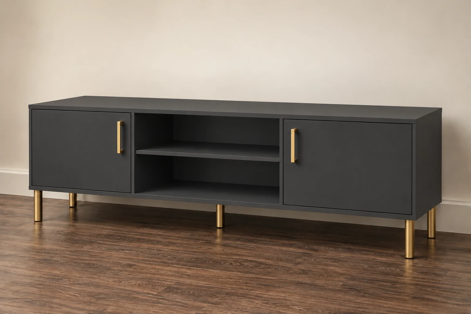 TV Stand / Media Console — Diamond Grey; Standard design preview