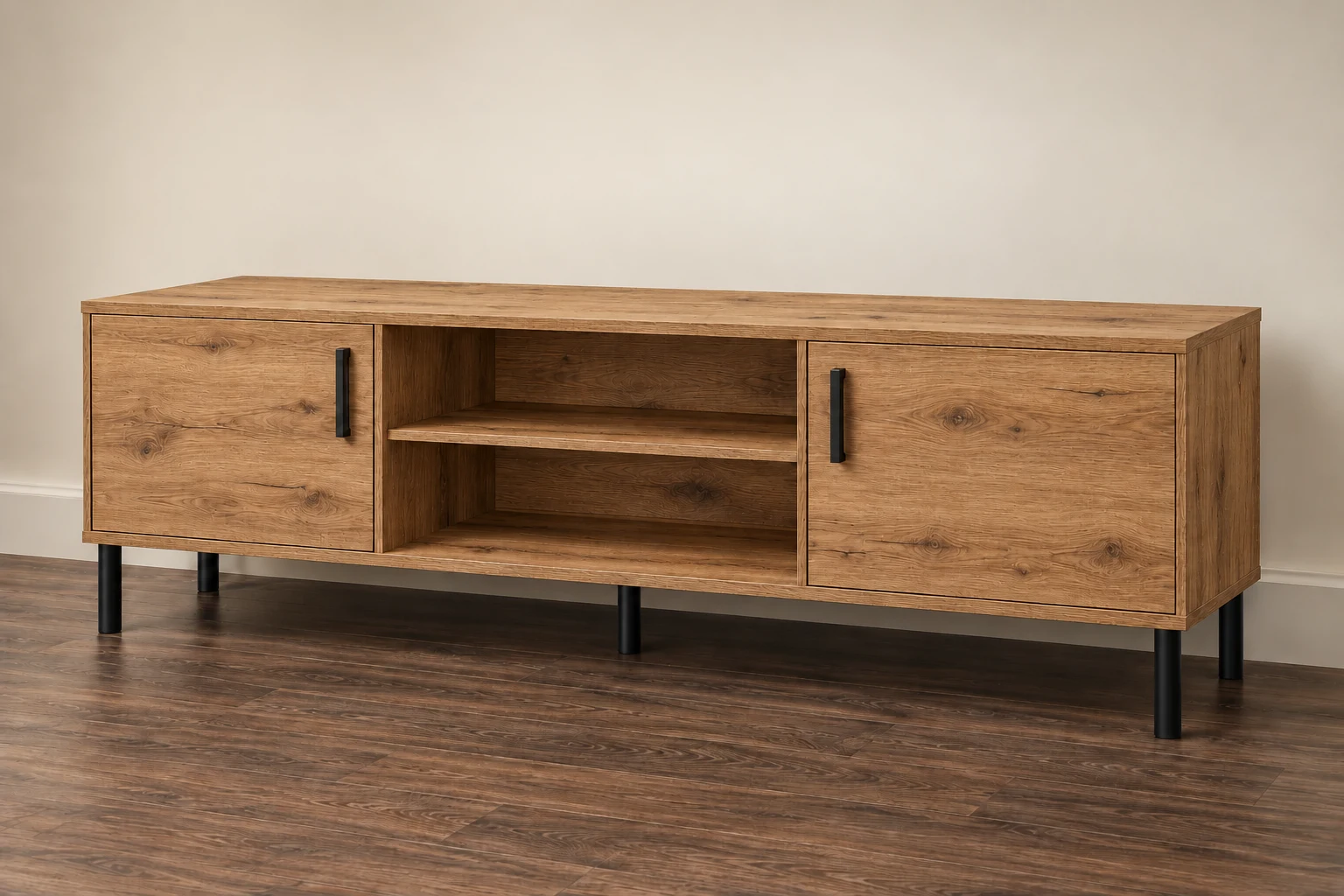 TV Stand / Media Console — Natural Wild Oak; Standard design preview